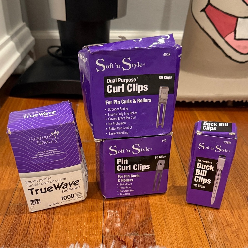 Soft 'n Style Curl Clips and TrueWave End Papers Set
